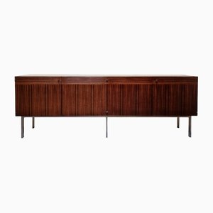 Rosewood Sideboard with Travertine Top attributed to Etienne Fermigier, France, 1961