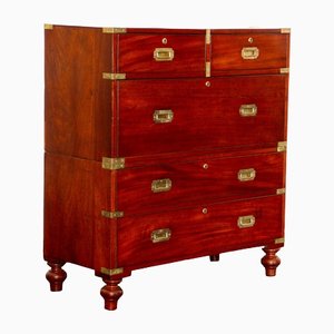Antique Campaign Chest in Mahogany