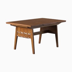 Mesa danesa Mid-Century rectangular de roble de Henning Kjærnulf, años 50