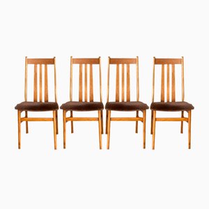 Vintage Danish Teak High Back Dining Chairs from Farstrup, 1960s, Set of 4