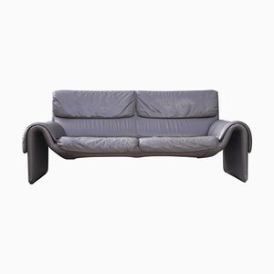 DS 2011 Loveseat in Grey Leather from de Sede