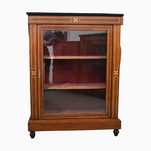 Victorian Inlaid Pier Cabinet in Mahogany, 1870