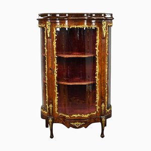 Antique French Serpentine Vitrine, 1870