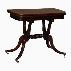 Antique Mahogany Tea Table, Early 19th Century