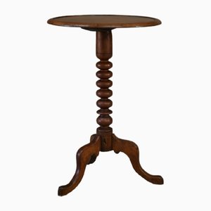 Antique Walnut Side Table, 19th Century