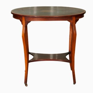 Sheraton Revival Oval Mahogany Side Table