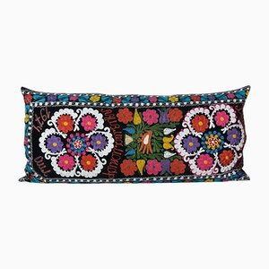 Housse de Coussin Suzani en Velours Noir, 2010s