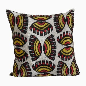 Housse de Coussin Ikat en Soie et Velours, 2010s