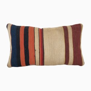 Housse de Coussin Kilim Vintage à Rayures, 2010s