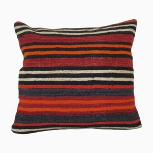 Turkish Wool Striped Kelim Cushion Cover, 2010s