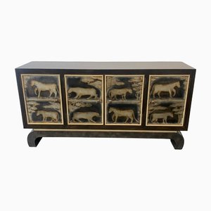 Credenza Art Déco laccata di Lam Lee Group, anni '90