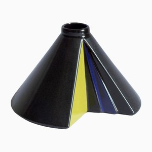 Postmoderne deutsche konische Vase von Steuler Design, 1980er