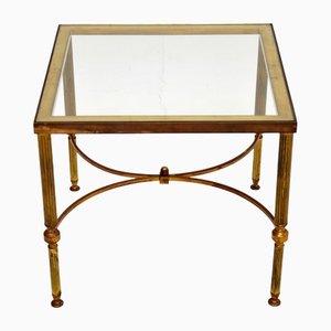 Vintage Brass & Glass Side Table, 1960s