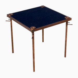 Tavolo da gioco pieghevole attribuito a Jean Boris Lacroix, anni '50