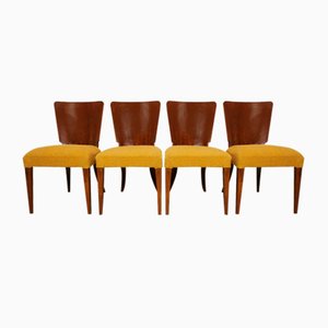 Art Deco Dining Chairs by Jindrich Halabala, 1940s, Set of 4
