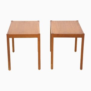 Tables de Chevet en Teck, Suède, 1960s, Set de 2