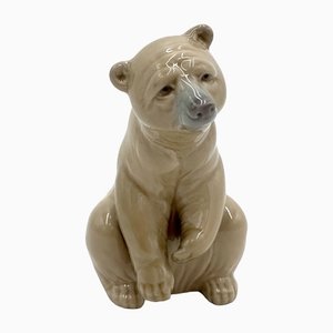 Figura de oso de porcelana de Lladró, años 70