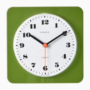 Green Wall Clock from Kienzle, 1970s