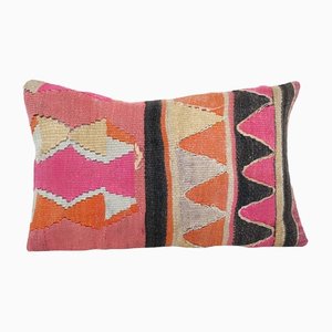 Colorful Kilim Lumbar Cushion Cover