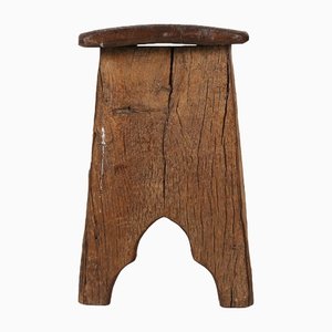 Rustic Wooden Stool, 1850