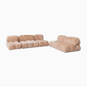 Sofá modular Mid-Century de Mario Bellini Camaleonda para B&B Italia, años 70. Juego de 5
