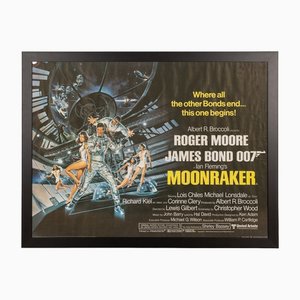 Poster originale del film 007 Moonraker, Regno Unito, 1979