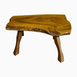 Sgabello o tavolino in legno, anni '70
