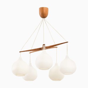 Ceiling Lamp attributed to Luxus by Uno & Östen Kristiansson, 1950s
