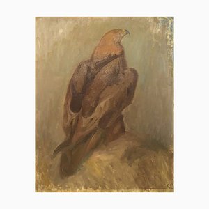 Allan Andersson, Golden Eagle, Mid-20th Century, Oil on Canvas