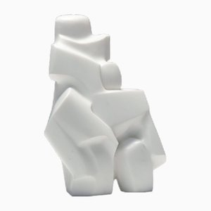 White Marble Sculpture by Jan Keustermans, 2000s