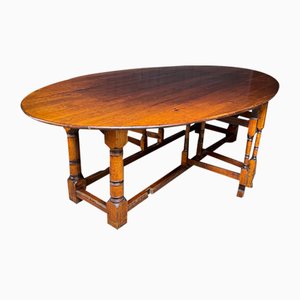 Large Antique Hanging Table Dining Table, 1880s