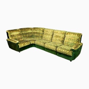 Botanically Green Laauser Modular Corner Sofa, 1970s, Set of 5