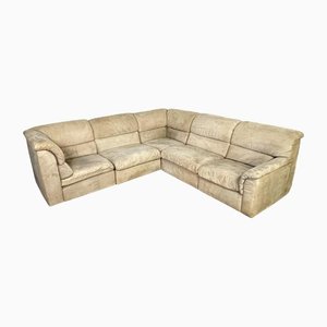 Ecksofa von Rolf Benz in Leder, 5er Set