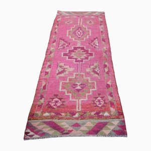 Türkischer Vintage Oushak Teppich aus pinker Wolle, Anatolien, 1970er
