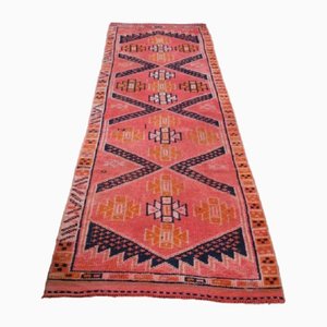 Vintage Turkish Pink Oushak Wool Rug, 1960s