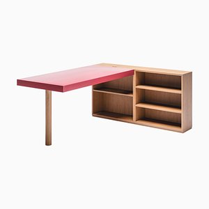 LC16 Writing Desk with Shelves by Le Corbusier for Cassina