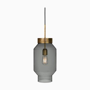Large Phenomena Ceiling Lamp in Smoked Glass by Sabina Grubbeson for Konsthantverk