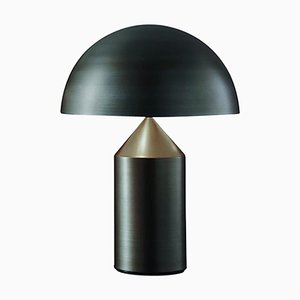 Atoll Metal Satin Bronze Table Lamp by Vico Magistretti for Oluce
