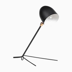 Lampe de Bureau Cocotte Mid-Century Moderne Noire par Serge Mouille