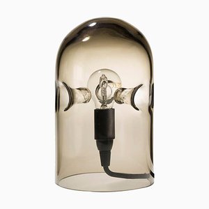 Lampada da tavolo tripode in vetro fumé di Gijs Bakker per Karakter