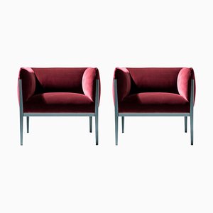 Cotone Armlehnstühle aus Aluminium & Stoff von Ronan & Erwan Bourroullec für Cassina, 2er Set