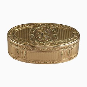 Caja de oro Luis XVI, década de 1780