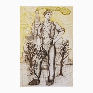 Sandro Chia, Lavoratore, Etching