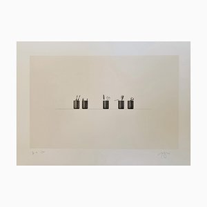 Tino Stefanoni, Elenco di cose, 1979, Lithographie