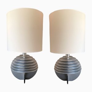 Italian Saturn Lamps in Metal by Banci, 1970s, Set of 2