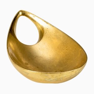 Brass Bowl by Carl Auböck for Illums Bolighus, Denmark, 1950s