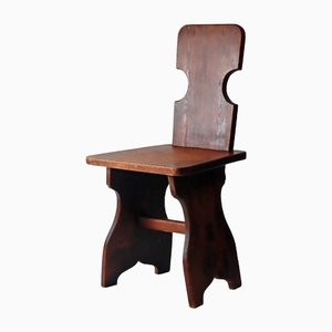 Antiker Folk Chair Board Chair, 1850er