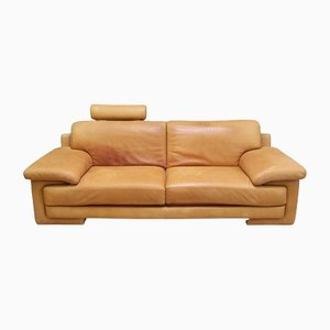 Industrial Four Seater Sofa in Leather from Natuzzi Italia, 2000s