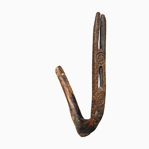 Antique Afghanistan Hand-Carved Hook Nuristan, 1890s