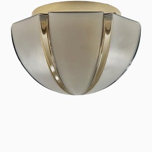 German Dome Shaped Flush Mount from Peill & Putzler, 1970s